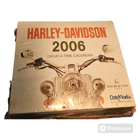 Harley Davidson Unopened 2006 Page-A-Day Calendar Date Works Crafting Decoupage - Picture 1 of 5